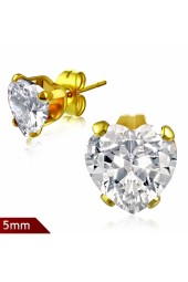 SALE - 5mm auskarai su cirkoniu